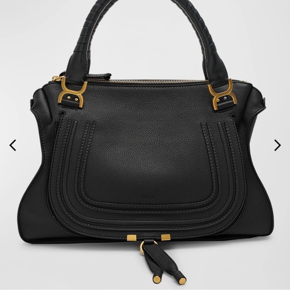 LARGE Chloe Black Leather Bag - Picture 8 of 9
